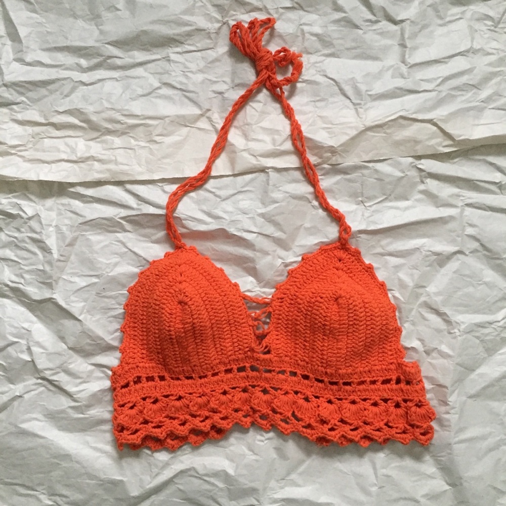 crochet bathing suit top